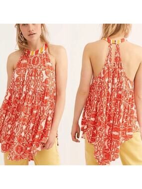 Free People Mimi Tunic Top and White Halter Dress size Medium